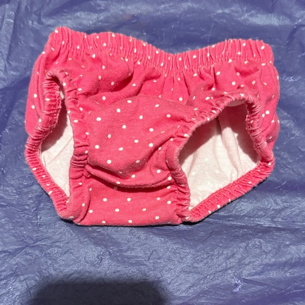 Healthtex Pink and White Polka Dot Diaper Cover 🌸💖